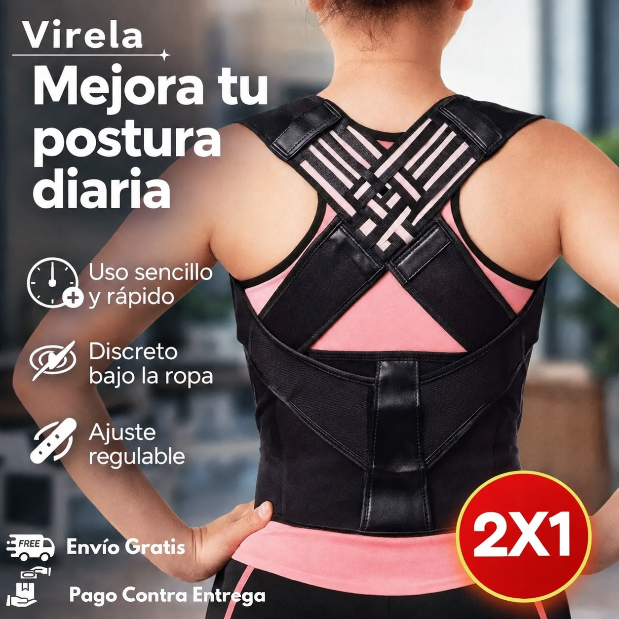 Virela Mx®️: Corrector de Postura Ajustable e Invisible